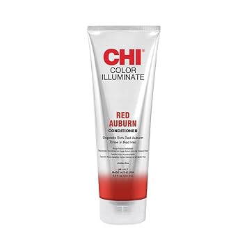 CHI Color Illuminate Conditioner, Helps Maintain Fresh Color In Natural & Color-Treated Hair, Sulfate, Paraben, Cruelty-Free, Red Auburn, 8.5 Oz