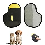 JCBCKJ Cat and Dog Hair Removal Gloves, Pet Hair Remover Upgraded Reusable Electrostatic Pet Hair Grooming Gloves, Pet Hair Remover Tool for Clothing, Couch, Carpet, Car Seat