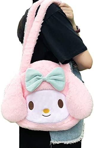 Kawaii Sanrio Plush Kuromi My Melody Cinnamoroll Bag Cute Beauty Travel Soft Suffed Anime Plushies Backpacks For Girls Gift