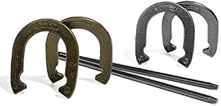 Franklin Sports Horseshoe Set - Steel Horseshoes and Stakes - Official Size