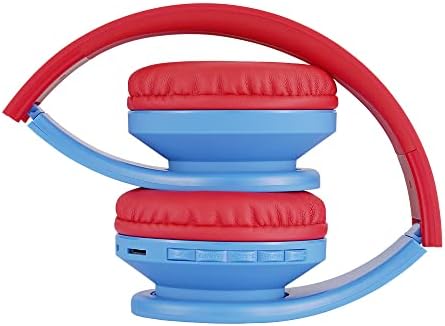 Bluetooth Headphones for kids, PowerLocus Wireless Foldable Headphones Over Ear, Headphone with Microphone, 85DB Volume Limit, Wireless &Wired Headset with Micro SD/TF for Smartphone/Online Class/iPad