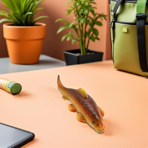 Sculpture de poisson koï en résine résistante aux intempéries pour extérieur - 6