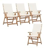 OC Orange-Casual Folding Acacia Set of 4