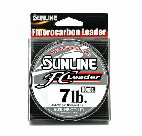 Sunline FC Leader Fishing Line, 7 Pound 50 Yards, Clear