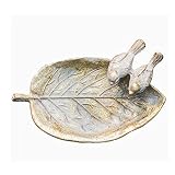 KH66ZKY Vintage Cast Iron Soap Dish - Decorative Heavy Duty Flower Soap Dish - Leaf Bird Decorating