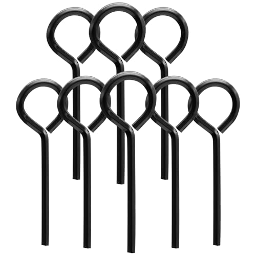Opfiue 7/32" Standard Hex Dogging Key, Black, 8PCS