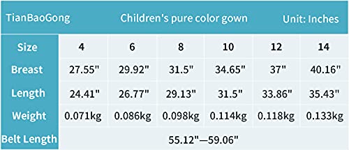 Children's Silk Stain Pure Kimono Wedding Dressing Gown Kimono Robes Bridal Lingerie Sleepwear (8, Rose) #TOP6
