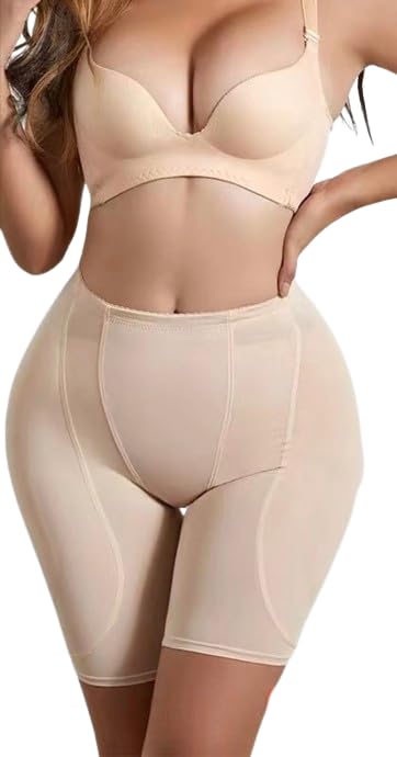 Women's Padded Shapewear with Removable Pads High Waist Butt Lifter & Hip Enhancer Seamless Tummy Control Thigh Slimmer Body Shaper-image-33