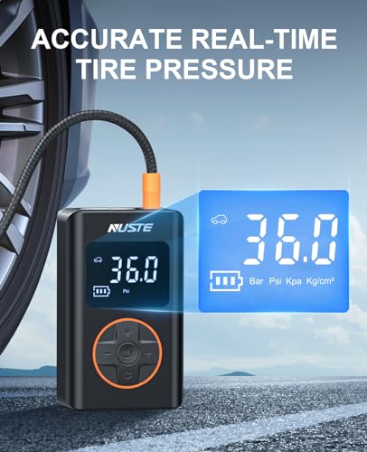 Nuste CZK-5646 Tire Inflator Portable Air Compressor - 150 Psi Cordless Mini Bike Tire Pump thumb #4