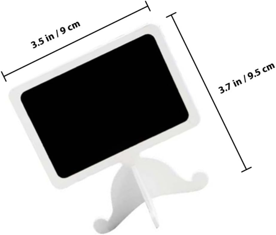 20pcs Mini Chalkboard Sign Wooden Decorative Memo Boards for Home