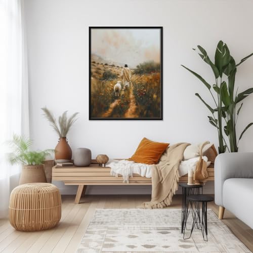 Mireita Jesus-Wall Art-Jesus Leaves The Poster For Church Room Decor-Christian-Art Canvas Print Picture For Home Living Bedroom Office Decor by Mireita - Used condition - Image 2