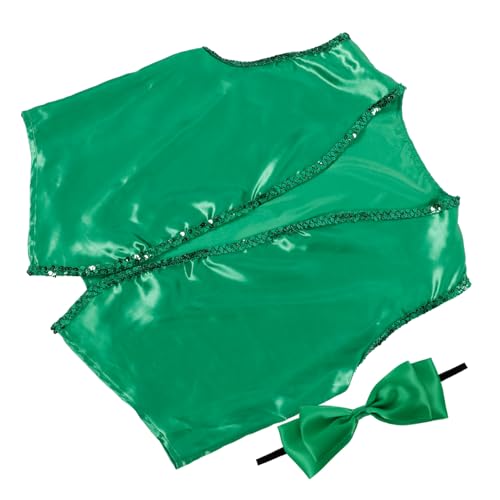 TOGEVAL Conjunto De Chaleco Verde Para El Día De San Patricio Chaleco Para Hombre Aarel Disfraces Para Fiesta De Cosplay