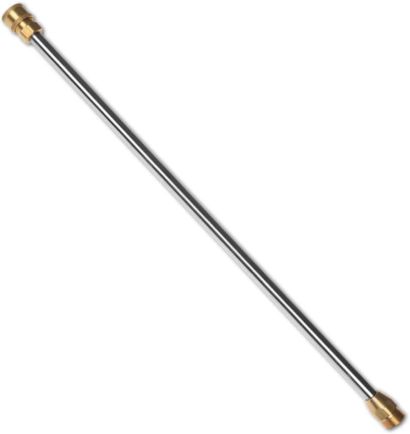 Generic Hose Connector Adapter High Pressure Water Gun Long Gun Car Wash Gun Extension Rod + M22 Male Connector 1/4 Quick Release Connector/Colorless