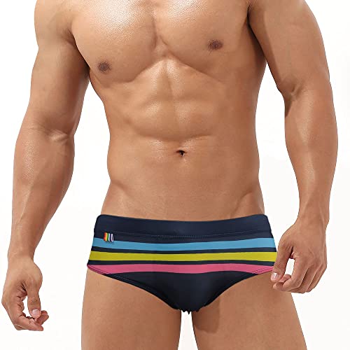UXH Men's Swimming Briefs Sexy Swimwear Brand Swim Trunks Sexy Low Waist Boxers2