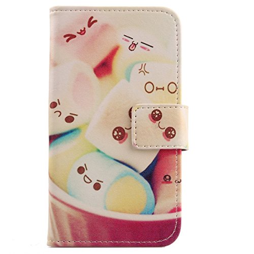 Lankashi PU Etui Cuir Coque Case Housse Flip Protection pour Wiko Iggy Lovely Design