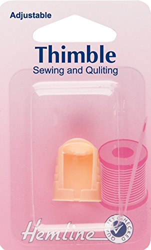 Hemline Adjustable Plastic Thimble #TOP9