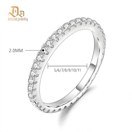 S925 VVS1 Moissanite Stackable Eternity Ring Jewelry Perfect Birthday Mother’s Day Gift for Men Women Moissanite Jewelry Wedding Set3