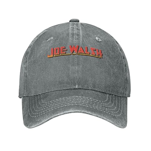 Joe Walsh Hat Baseball Caps Adjustable Dad Hat Vintage Wash Cowboy Fashion Trucker Hats Gray