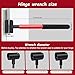 Door Hinge Adjustment Tool-Professional Sagging Door Repair Kit，Hinge Gap Adjustment Wrench Tool Suitable for Residential and Commercial Door Hinge, Hinge Wrench Tool 0.7-0.97 Inch