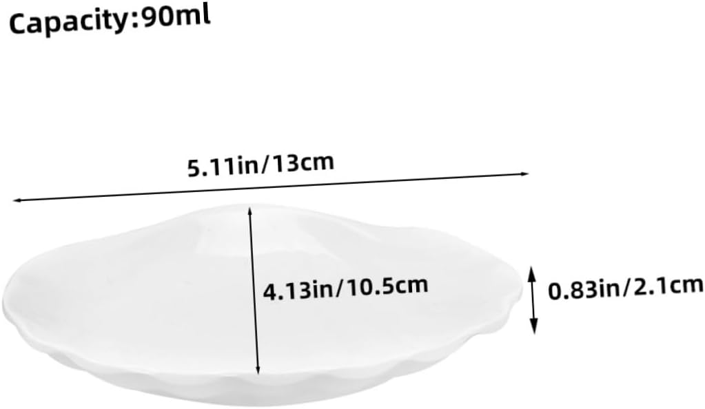 3pcs Shell Shaped Melamine Salad Dish for Home Restaurant Use