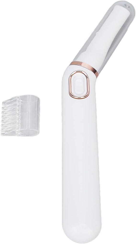 Bikini Trimmer for Women, Portable ABS Electric Bikini Shaver Pubic Hair Trimmer Women LED Light, with Limiting Comb for Women's Dry Use Trimming
