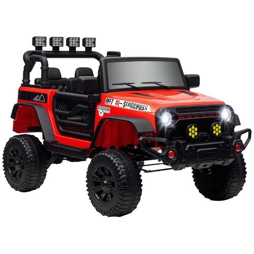 Qaba 12V Ride on Truck, Electric Car for Kids, Battery