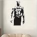 LING YUN Co,Ltd Basket Hobby Kobe Bryant Ruolo di Basket Decalcomanie da Muro in Vinile Decorazioni per La Casa Camera da Letto Camera da Letto Adesivo da Parete Rimovibile 64X108 Cm