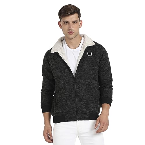 Image of CAHOOT Men's Jacket For Casual Wear | Hooded Neck | Zipper Closure | Long Sleeve | Regular Fit | Polyester Jacket Crafted With Comfort Fit For Everyday Wear