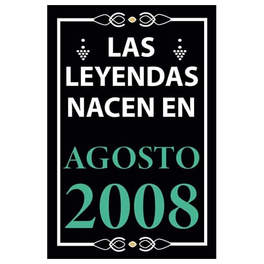 Las leyendas nacen en Agosto 2008: Regalo de cumpleaños perfecto para niños y niñas de 13 años I Cita positiva , humor I Cuaderno , diario , libro de ... I Idea original para el 13 cumpleaños