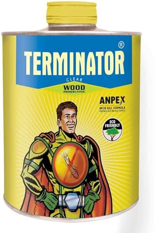 Terminator Eco-Friendly Termite Killer Refill Pack | 3 L | Wood Preservative and Termite, Borer, Insect Repellant | for Home, Kitchen and Offices