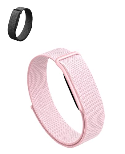Google Fitbit Air�Ή��i�C�����o���h�A�o�b�N���t���ʋC���p�X�g���b�v�A�X�N���[�����X�t�B�b�g�l�X�g���b�J�[�p�̃}�C�N�����߉\�ȃp�t�H�[�}���X�g���b�J�[�p���[�v(�s���N)