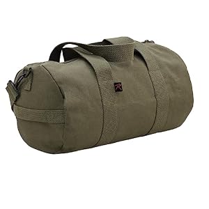 Rothco Heavy-Duty Canvas Shoulder Duffle Bag - Rugged Travel Gym Gear Equipment Bag, Olive Drab, 19 Inches