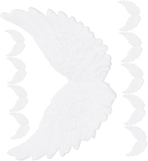 Amosfun 10 Peças Decoração Artesanato De Natal Acessórios De Anjo Para Roupas Asas Para Projetos De Artesanato Enfeites De Artesanato Faça Você Mesmo Asa De Anjo Para Artesanato