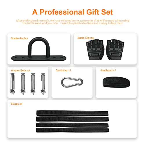 Maliralt Battle Rope Jump Rope Battle Rope For Exercise Workout Rope Battle Rope For Home Gym Rope Exercise Rope Heavy Ropes For Exercise Training Ropes For Working Out Weighted Workout Rope #TOP4