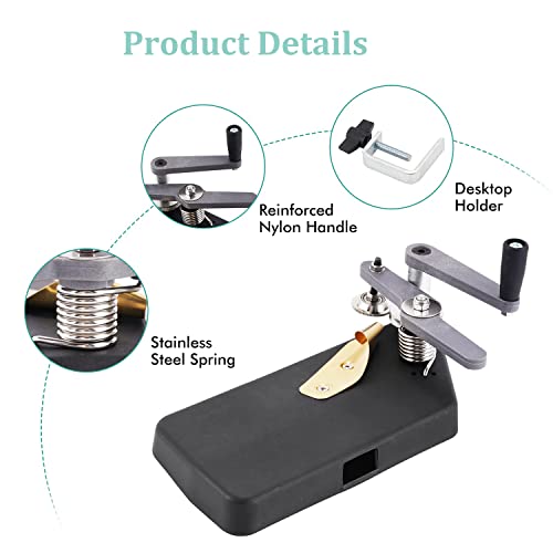 Krepppapier-Spitzenmaschine zum Curling – Dual Fine/Grobe Zähne Crimper Tool zum Basteln und Verpacken schöner Papierblumen