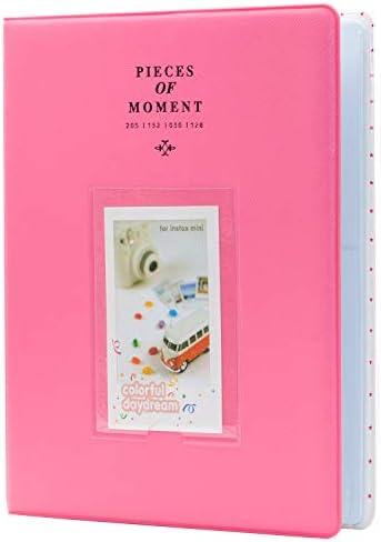 128 Pockets Photo Album for Fujifilm Instax Mini LiPlay 11 7s 8 8+ 9 25 26 50s 70 90 Instant Camera, Polaroid Snap SnapTouch PIC-300 Z2300 Mint Zip Instant Camera Printer (Ice Blue)