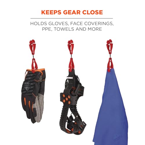 Image of Ergodyne Squids 3420 Swiveling Glove Clip Holder with Dual Clips
