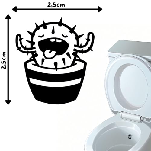 Miniatura 5 de Adhesivos Para Wc Pack De 8 Unidades 4 Diseños Para Apuntar Al Hacer Pipí Evita Salpicaduras - Decoración Creativa Y Original Para El Baño Pegatinas Inodoro - Resistentes Al Agua