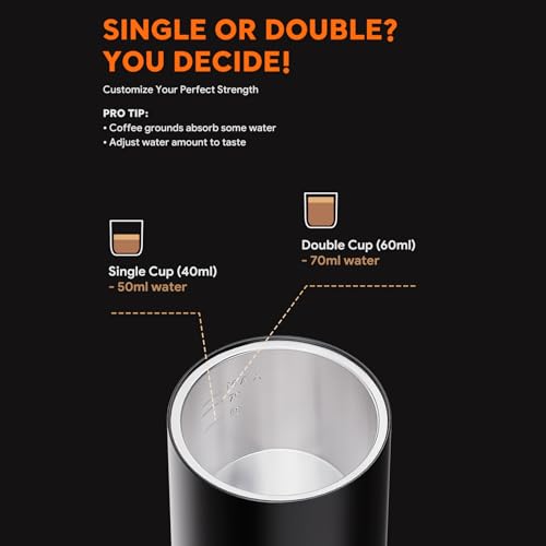 Cafetera portátil de cápsulas y café molido con batería 100W 100 mL miniatura 6
