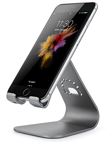 Spinido Aluminum Phone Dock Stand for All iPhones and Smartphones - Space Gray
