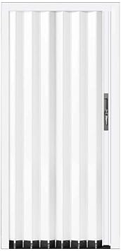 Accordion Door Modern Accordion Doors, Folding Closet Doors Sliding Panels with Lock, Interior Doors Screen for Pantry Bedroom, Customizable,White-26x80in66x203cm