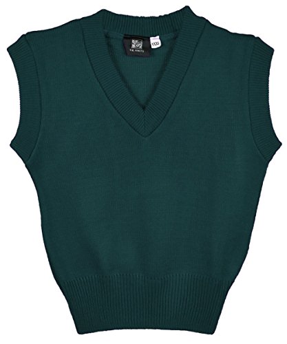 Unisex Sweater Vest (Sizes 8-20) - Green, 8-10/ s
