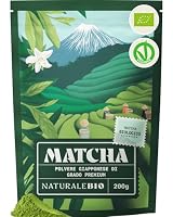NaturaleBio Matcha Premium Giapponese Bio in Polvere con L-Teanina