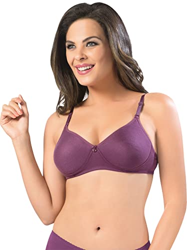 Image of SONARI Women's Non-Padded T-Shirt Bra | Wire-Free, Medium Coverage, Comfortable Polyester-Cotton Blend Fabric | Adjustable Straps, Ideal for Sports Catwalk
