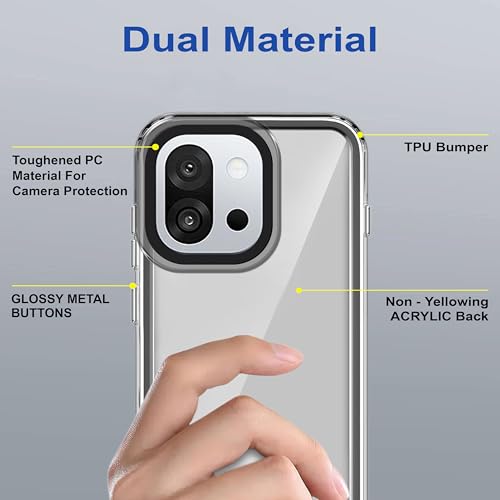 Image of Zapcase Back Case Cover for OnePlus 13s | Compatible for OnePlus 13s Back Cover | Case Cover with Camera Protection | (TPU + PC | Translucent Black)