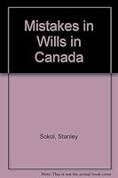 Mistakes in Wills in Canada 0459553119 Book Cover