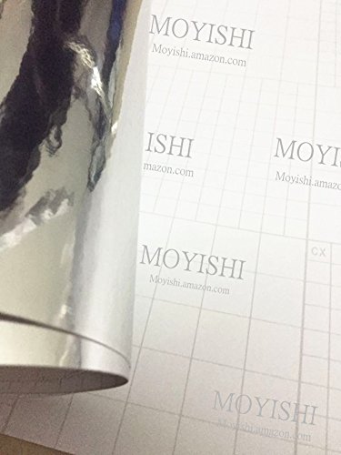 24''x78''Chrome Mirror Silver Vinyl Wrap Sticker Decal Film Sheet,Self-Adhesive - Thumbnail 2