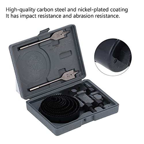 Set de sierras de corona multifuncional de acero al carbono miniatura 3