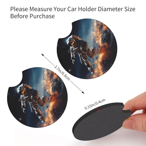 2 Pack de Porta Vasos de Neopreno para Carro miniatura 2