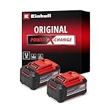 Original Einhell PXC-Twinpack 5.2 Ah Power X-Change (Li-Ion, 18 V, 2X 5.2 Ah, Apta para Todos los Dispositivos PXC, gestión proactiva de la batería, ciclos de Carga adaptados a la situación)